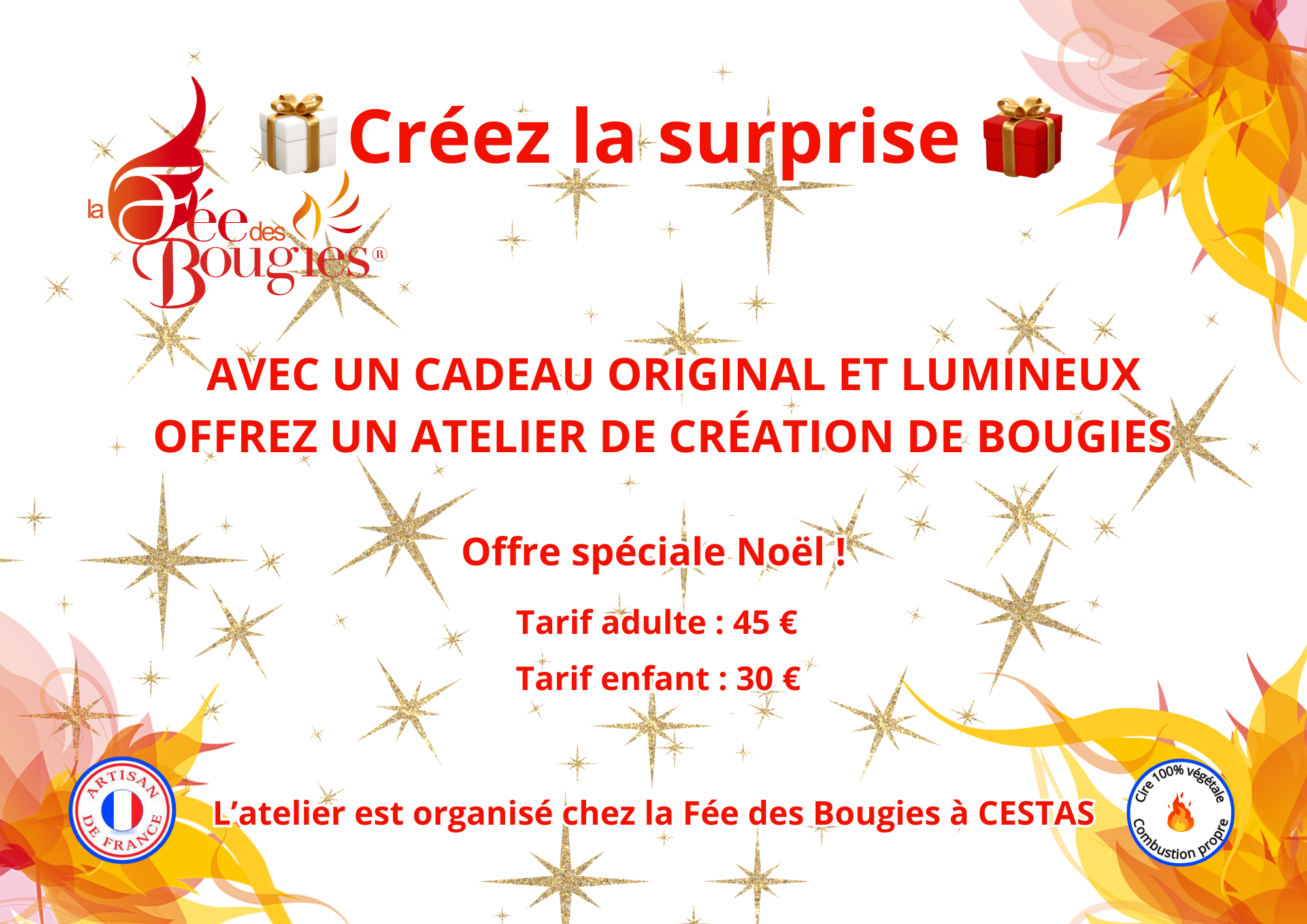 Atelier bougie noël (A4)