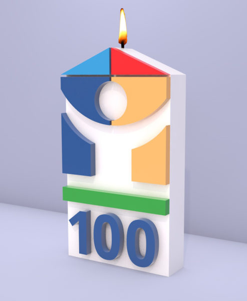 Bougie 100 ans HABITAT AUDOIS_rendu01 (4) Bougie Logo Crédit Mutuel