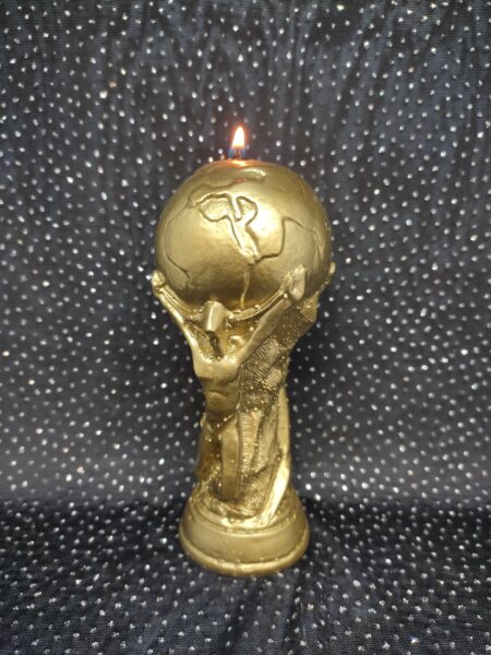 Bougie Coupe du monde de foot 2022 Bougie Logo Crédit Mutuel