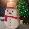 bougie bonhomme de neige