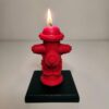 Bougie borne incendie rouge