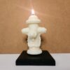 Bougie pour pompiers borne incendie blanche
