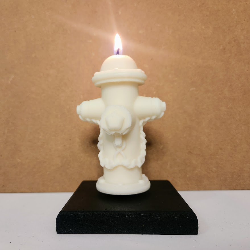 Bougie borne incendie blanche Bougie pour pompiers borne incendie blanche