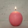 bougie boule pétanque rose