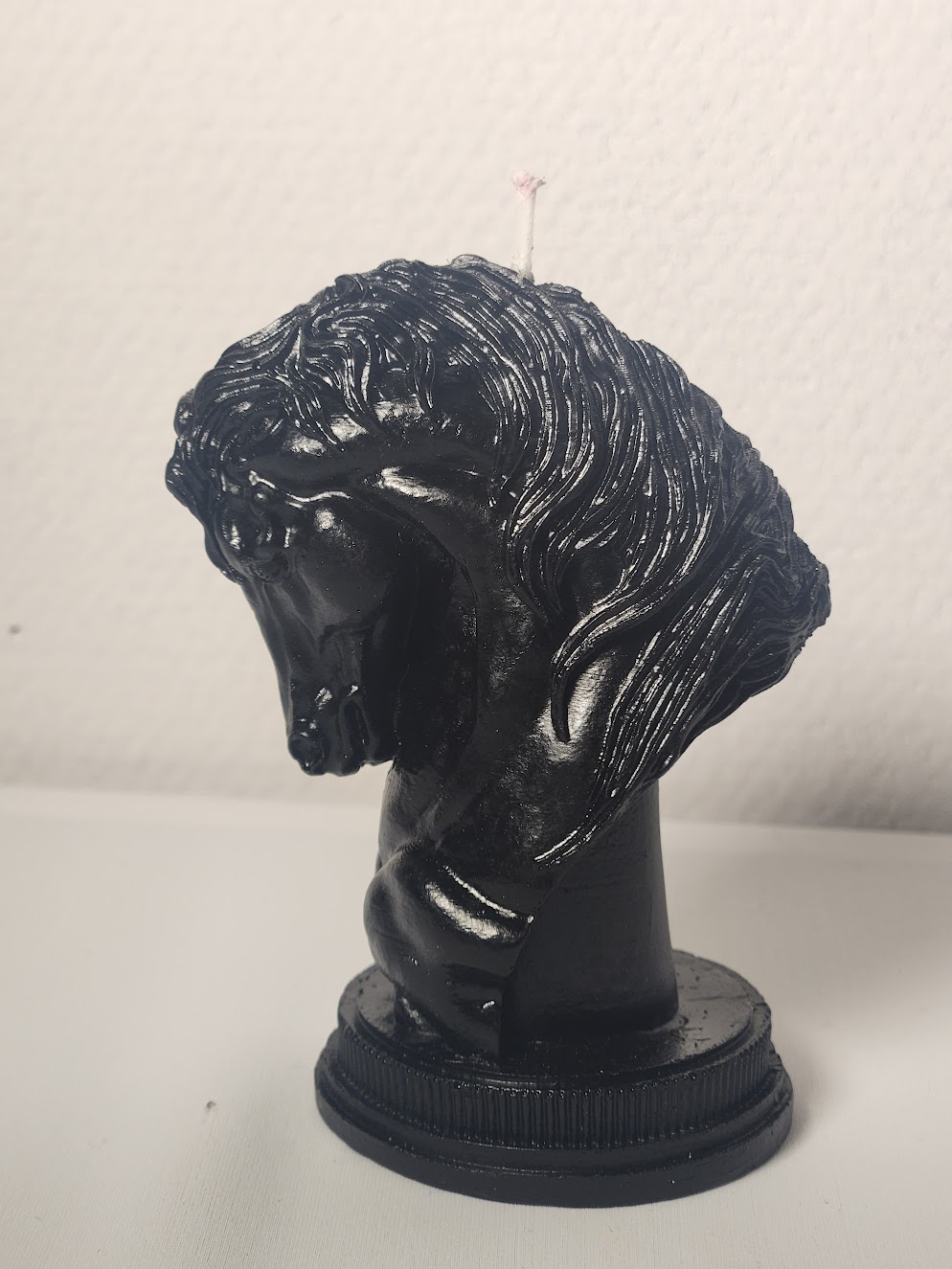 Bougie cheval noire Bougie tête de cheval couleur noir