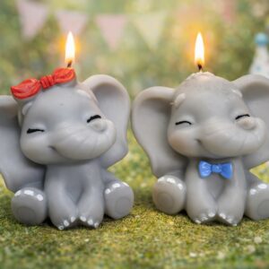 Bougies éléphants artisanales pour boutique de zoo, cadeau souvenir enfant