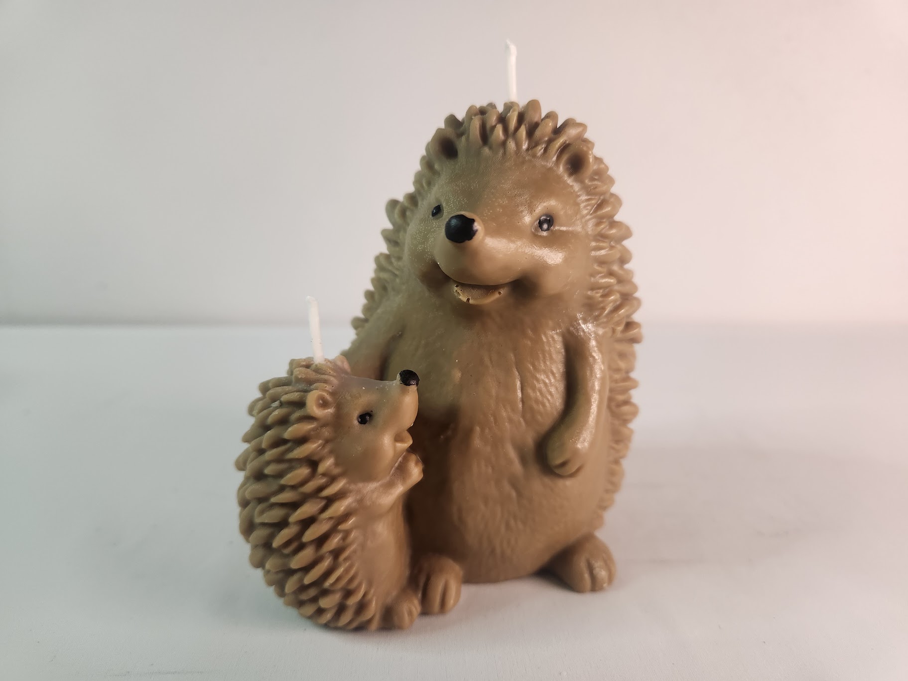 Bougie hérisson et son petit Bougie hérisson et son petit- fabrication artisanale française