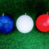 Bougies ballon de foot aux couleurs de la france