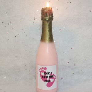Bouteille de champagne rose