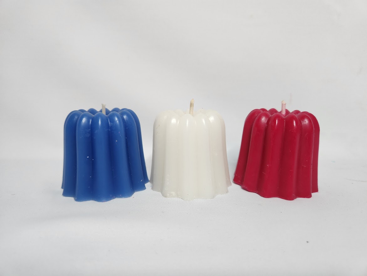Bougies canelés bleu blanc rouge