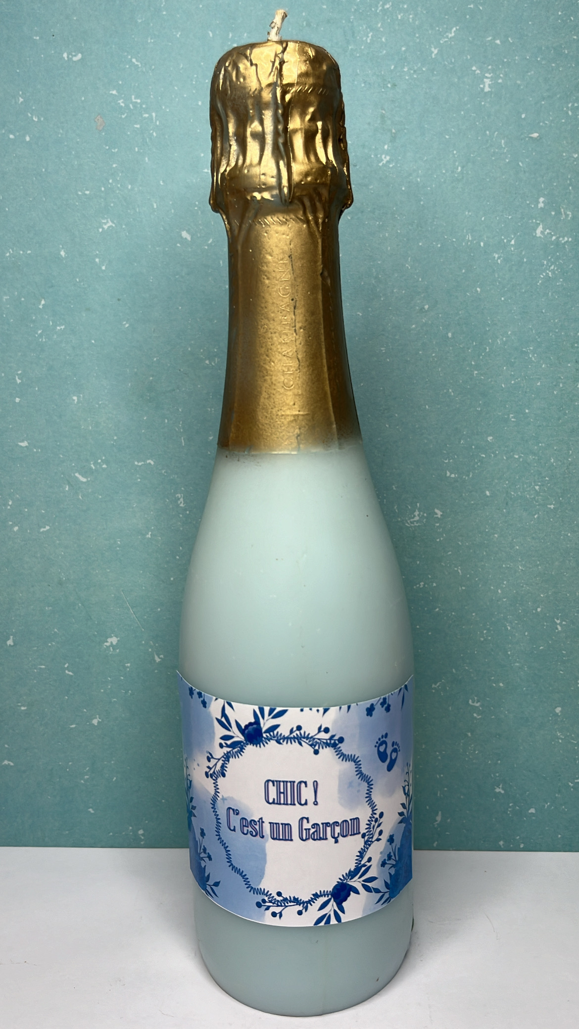 Bouteille de Champagne Bleu 2
