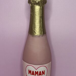 Bougie bouteille de Champagne Fête des Mères : Maman je t'aime