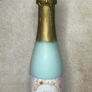 Bougie bouteille de Champagne Or : Chic ! C'est un garçon
