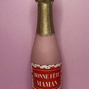 Bougie Bouteille de Champagne Fête des Mères : Bonne Fête Maman
