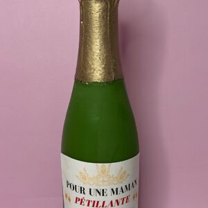 Bougie bouteille de Champagne Fête des Mères : Pour une Maman Pétillante