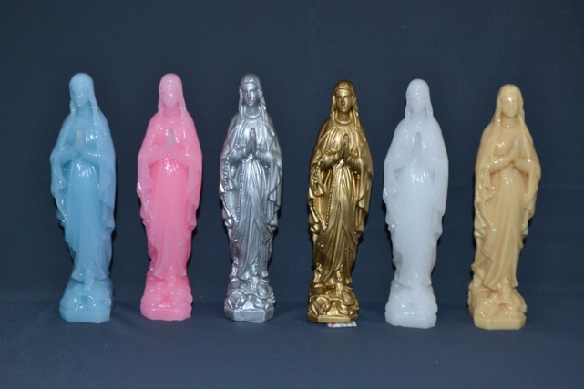 Ensemble Vierge Marie en cire grand modèle Ensemble Vierge Marie en cire grand modèle