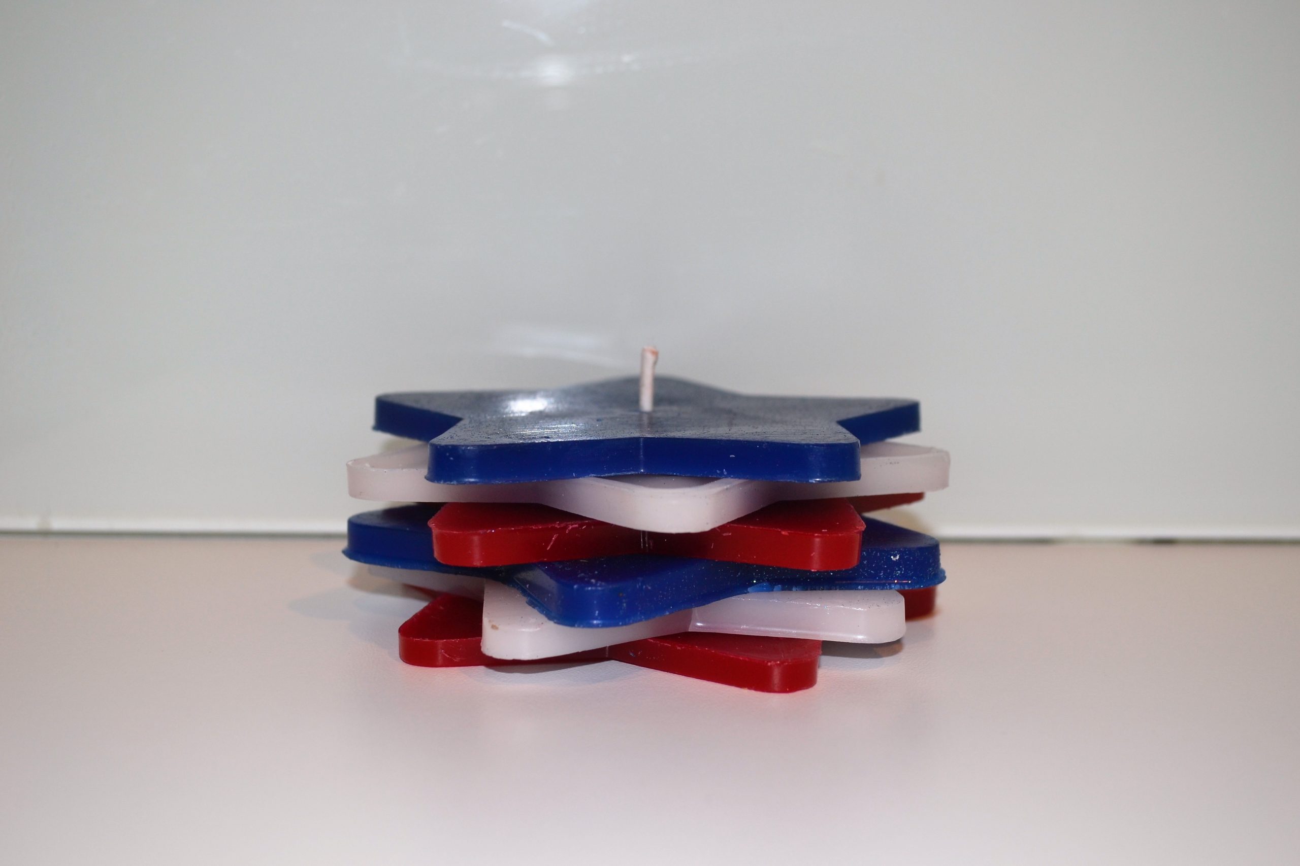 Bougies étoiles bleu blanc rouge