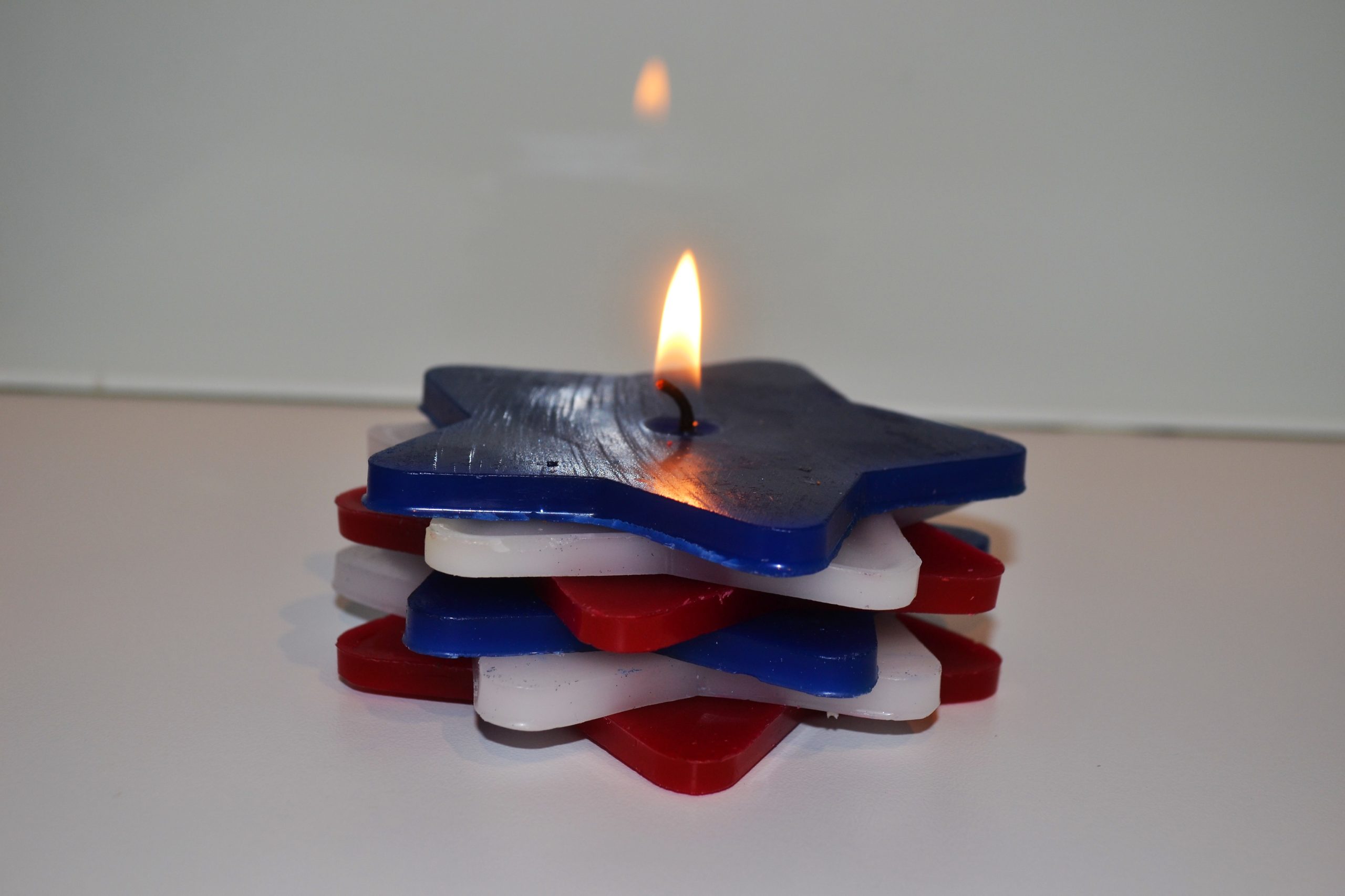 Bougies étoiles aux couleurs de la France