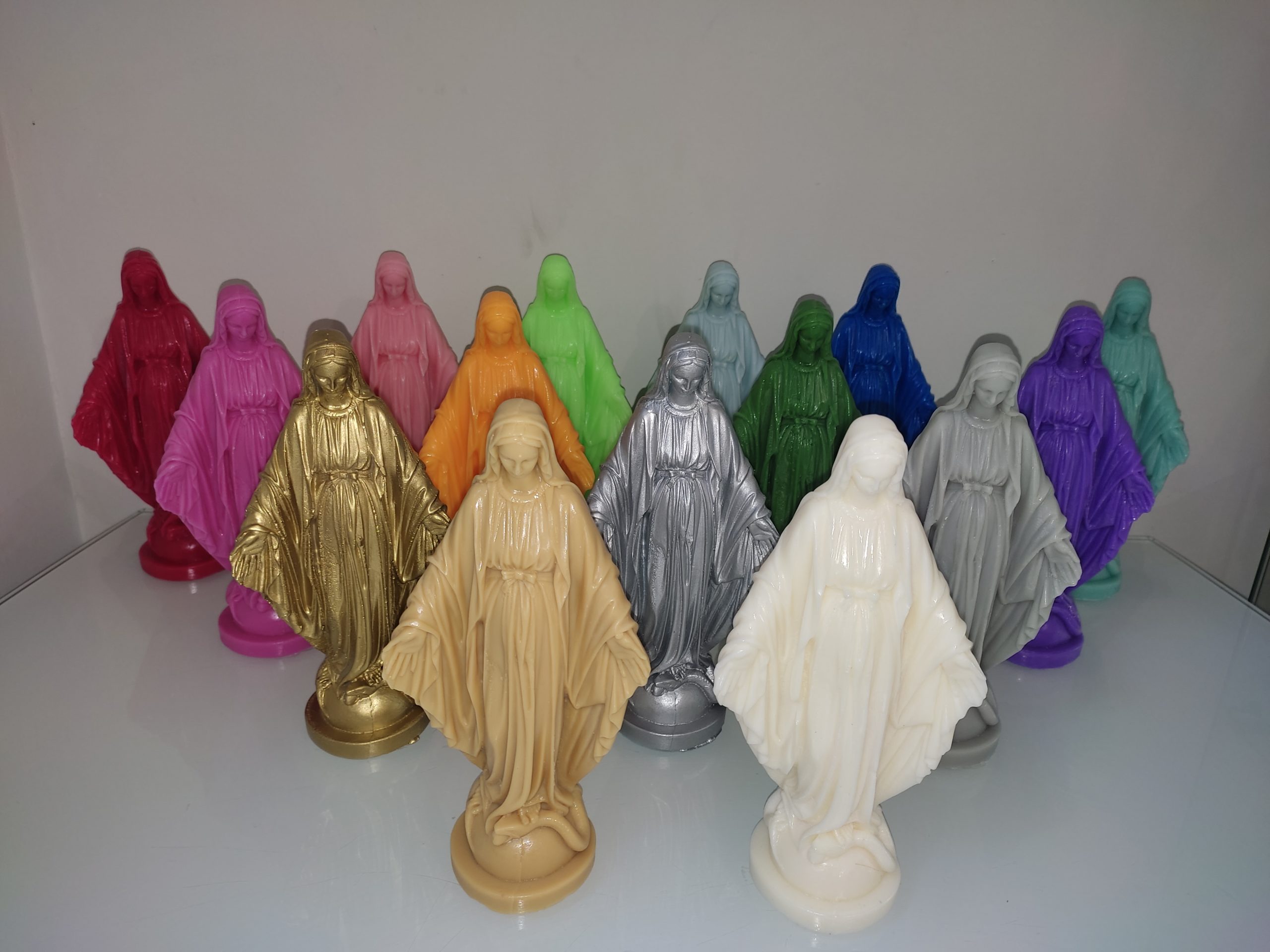 bougies religieuses vierges Marie