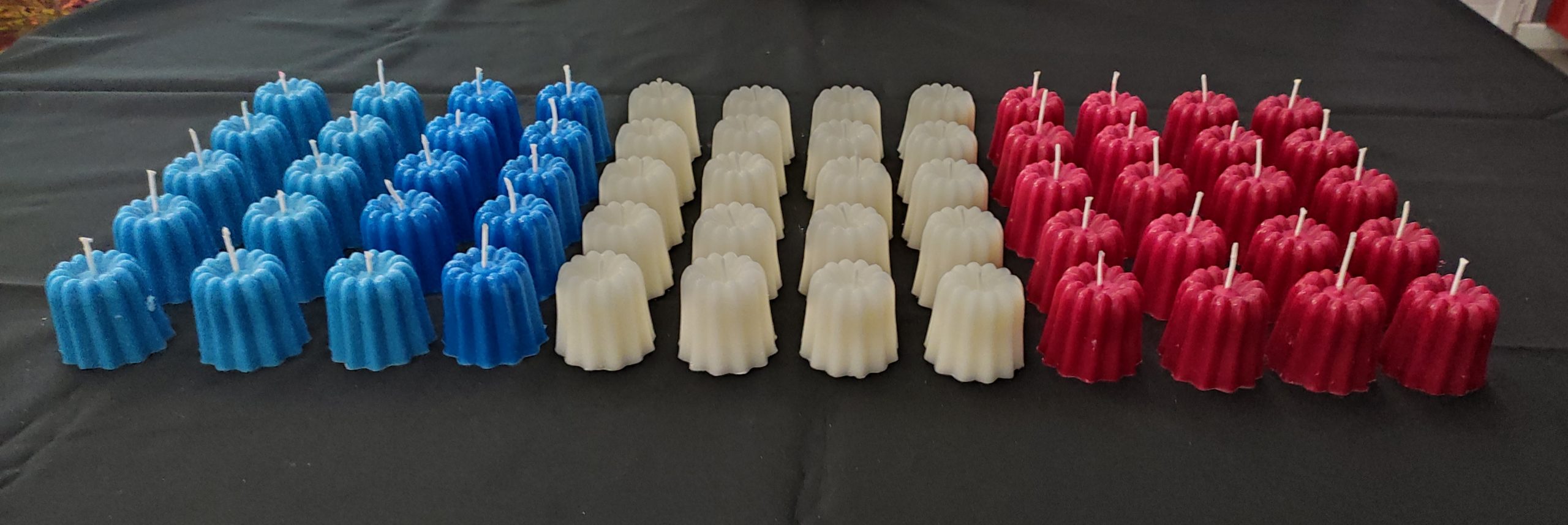 Bougies canelés blanches