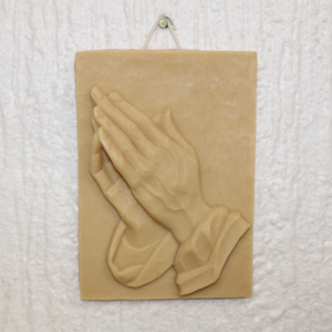 Tableau en cire - Mains Jointes