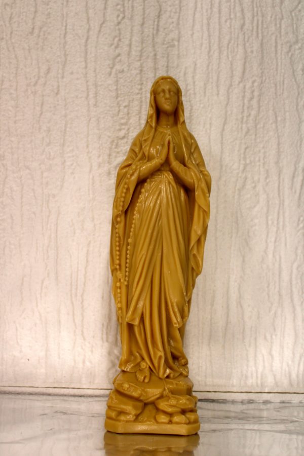 Vierge Marie en Cire beige