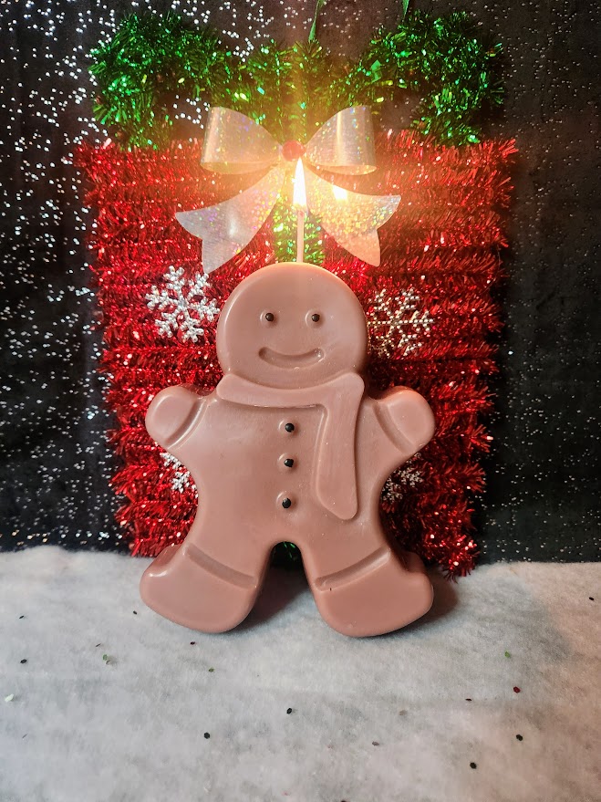 bougie bonhomme en pain d'épice bougie bonhomme en pain d'épice