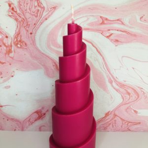 Bougies décorative spirale