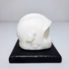 casque de pompier blanc en cire