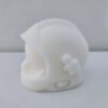 casque de pompier miniature en cire 7 cm