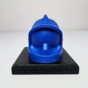 Casque de pompier bleu en cire végétale vendu sans mèche
