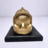 casque de pompier doré en cire végétale vendu sans mèche
