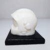 casque de pompier blanc en cire