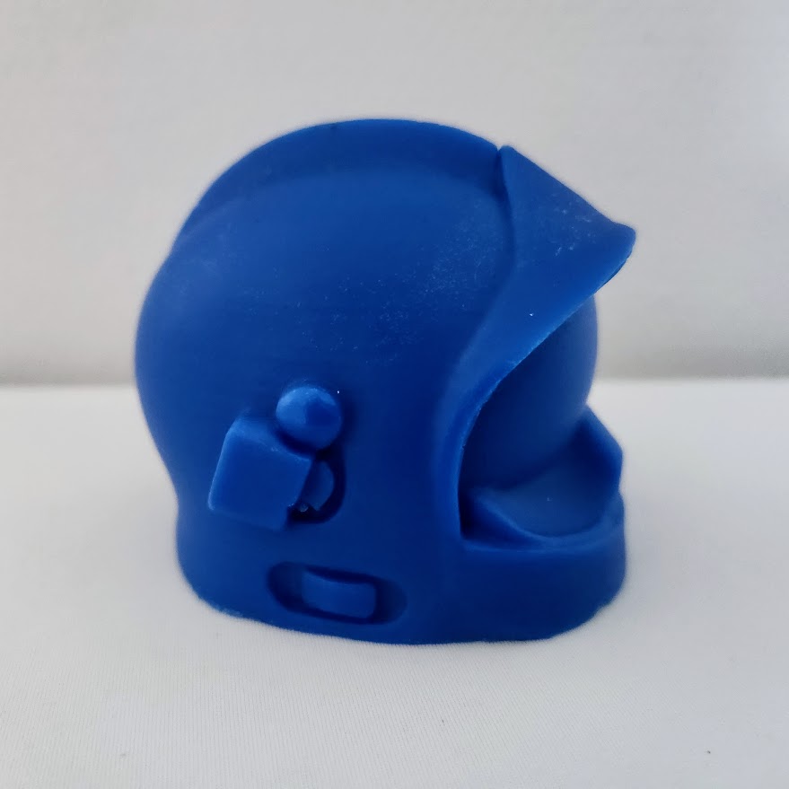 casque de pompier miniature en cire