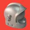 casque de pompier couleur métal en cire