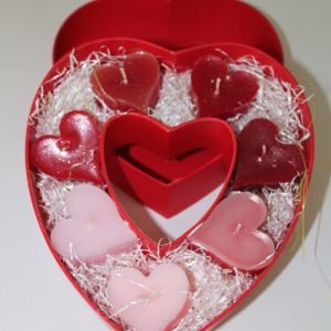 Bougies Coffret Coeurs